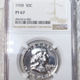 1958 Franklin Half Dollar NGC - PF67