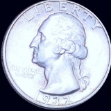 1932-D Washington Silver Quarter CLOSELY UNC