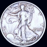 1917 Walking Half Dollar LIGHTLY CIRCULATED