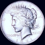 1921 Silver Peace Dollar NEARLY UNCIRCULATED