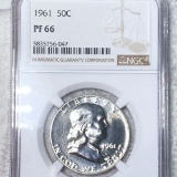 1961 Franklin Half Dollar NGC - PF66