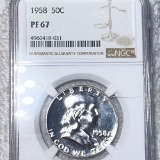 1958 Franklin Half Dollar NGC - PF67