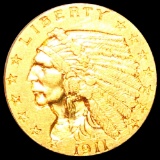 1911 $2.50 Gold Quarter Eagle NEARLY UNC