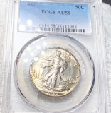 1942 Walking Half Dollar PCGS - AU58