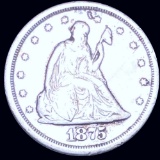 1875-S Seated Twenty Cent Piece LIGHTLY CIRCULATED