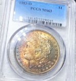 1883-O Morgan Silver Dollar PCGS - MS63