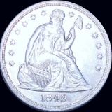 1849 Seated Liberty Dollar CLOSELY UNCIRCULATED