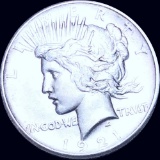 1921 Silver Peace Dollar ABOUT UNCIRCULATED