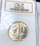 1945 Walking Half Dollar NGC - MS64