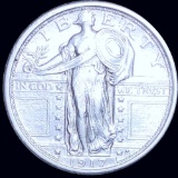 1917 Type 1 Standing Quarter CLOSELY UNCIRCULATED