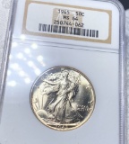 1945 Walking Half Dollar NGC - MS64