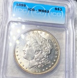 1899 Morgan Silver Dollar ICG - MS63