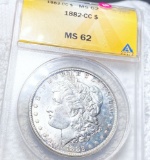 1882-CC Morgan Silver Dollar ANACS - MS62