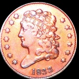 1833 Classic Head Half Cent LIGHTLY CIRCULATED