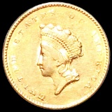 1855 Rare Gold Dollar CLOSELY UNCIRCULATED