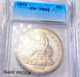 1879 Silver Trade Dollar ICG - PR62