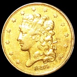 1834 $5 Gold Half Eagle CLOSELY UNCIRCULATED