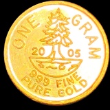 2005 1 Gram Gold Coin GEM PROOF