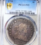 1799 Draped Bust Dollar PCGS - F12