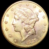 1887-S $20 Gold Double Eagle UNCIRCULATED