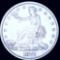 1877 Silver Trade Dollar NEARLY UNCIRCULATED