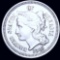 1865 Three Cent Nickel CLOSELY UNCIRCULATED