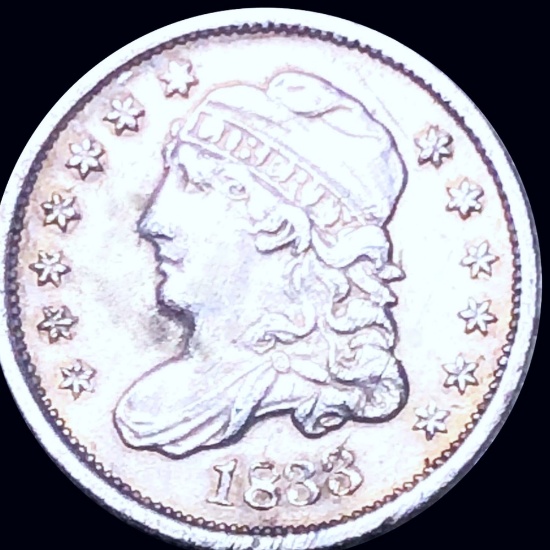 1833 Capped Bust Half Dime LIGHTLY CIRCULATED