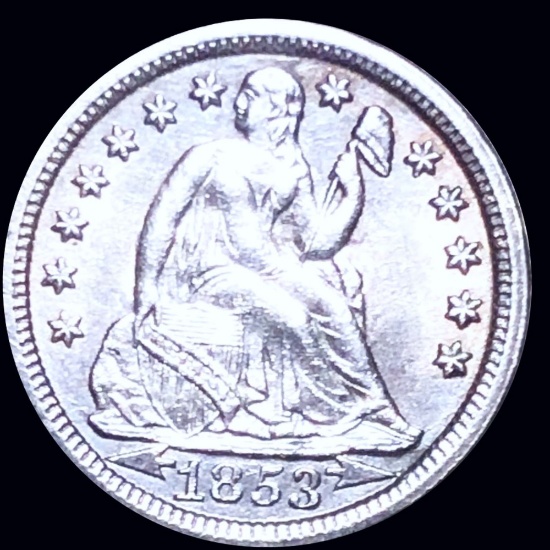 1853 "Arrows" Seated Liberty Dime UNCIRCULATED