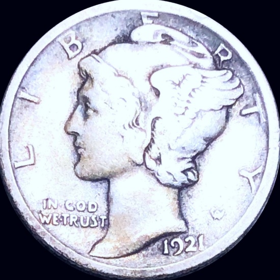 1921 Mercury Silver Dime LIGHTLY CIRCULATED
