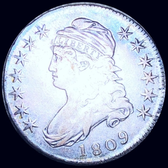 1809 Capped Bust Half Dollar NICELY CIRCULATED