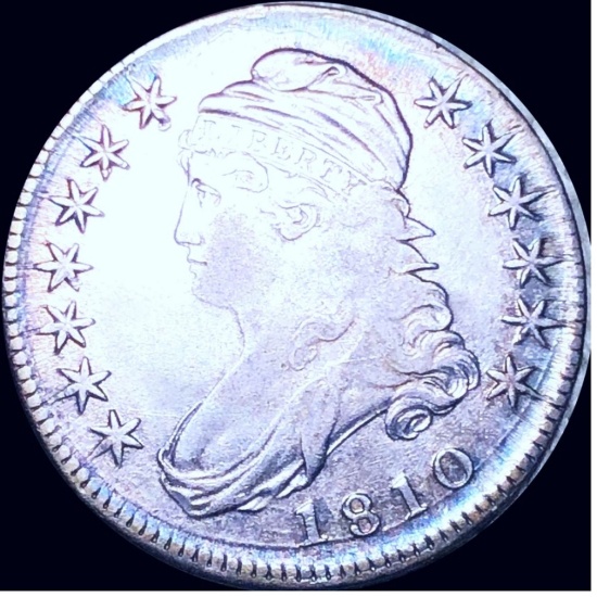 1810 Capped Bust Half Dollar LIGHTLY CIRCULATED