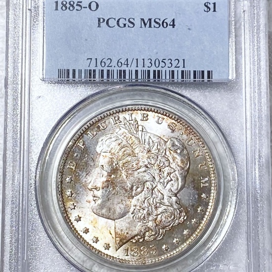 1885-O Morgan Silver Dollar PCGS - MS64