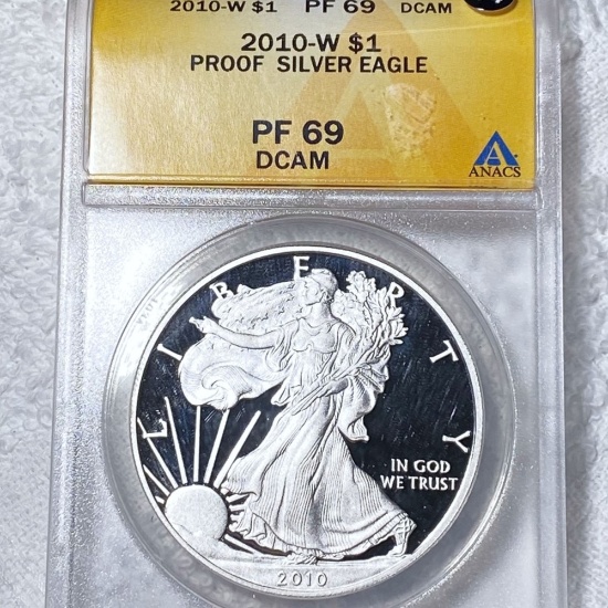 2010-W Silver Eagle ANACS - PR 69 DCAM