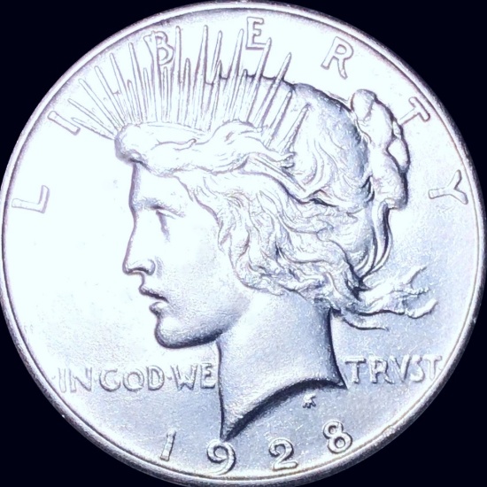 1928 Silver Peace Dollar CLOSELY UNCIRCULATED