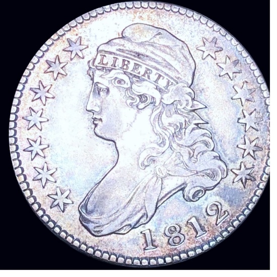 1812 Capped Bust Half Dollar LIGHTLY CIRCULATED