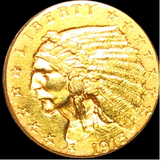 1915 $2.50 Gold Quarter Eagle UNCIRCULATED