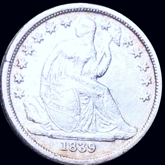 1839-O Seated Liberty Dime LIGHTLY CIRCULATED