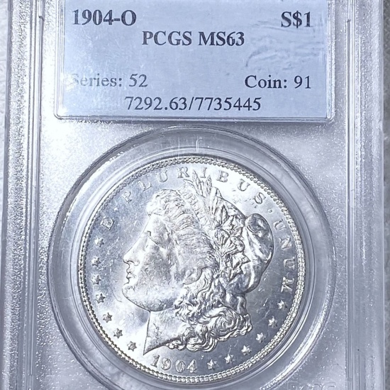 1904-O Morgan Silver Dollar PCGS - MS63
