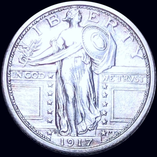 1917-D Type 1 Standing Quarter UNCIRCULATED