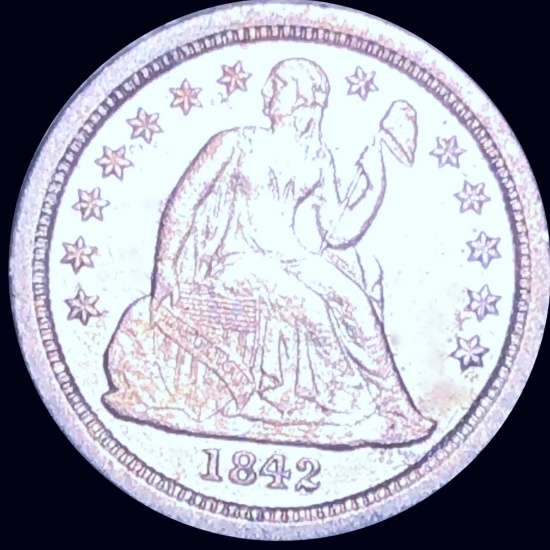 1842-O Seated Liberty Dime CLOSELY UNCIRCULATED