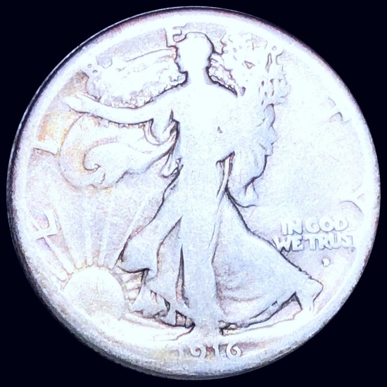 1916-D Walking Half Dollar NICELY CIRCULATED