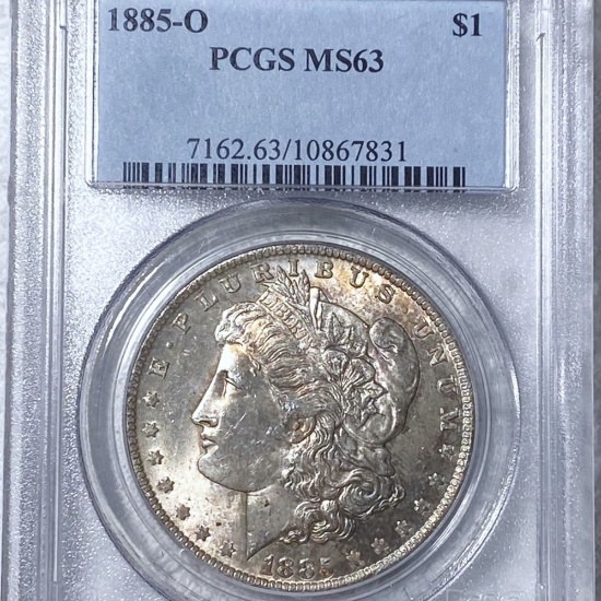 1885-O Morgan Silver Dollar PCGS - MS63