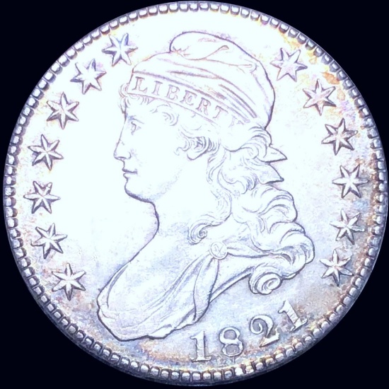 1821 Capped Bust Half Dollar CLOSELY UNCIRCULATED