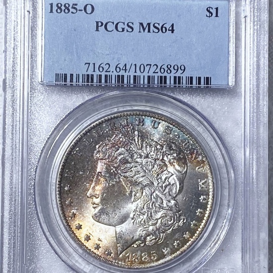 1885-O Morgan Silver Dollar PCGS - MS64