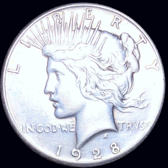 1928 Silver Peace Dollar CLOSELY UNCIRCULATED