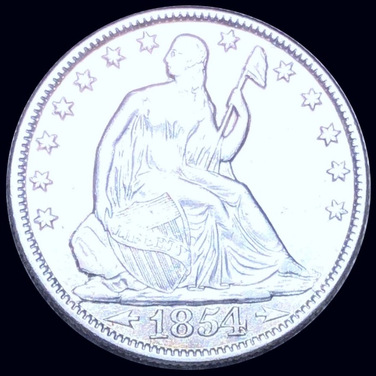 1854-O Seated Half Dollar CLOSELY UNCIRCULATED