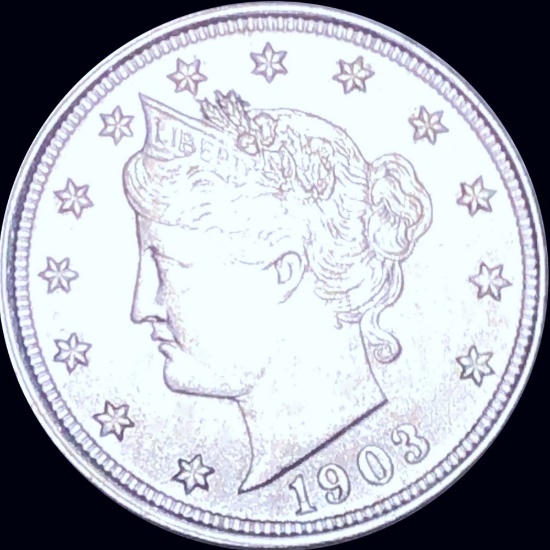 1903 Liberty Victory Nickel ABOUT UNCIRCULATED