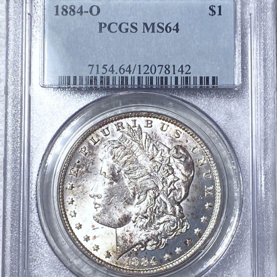 1884-O Morgan Silver Dollar PCGS - MS64