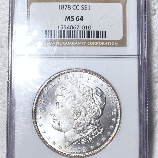 1878-CC Morgan Silver Dollar NGC - MS64