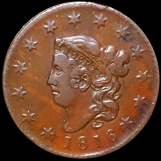 1816 Coronet Head Large Cent LIGHTLY CIRCULATED